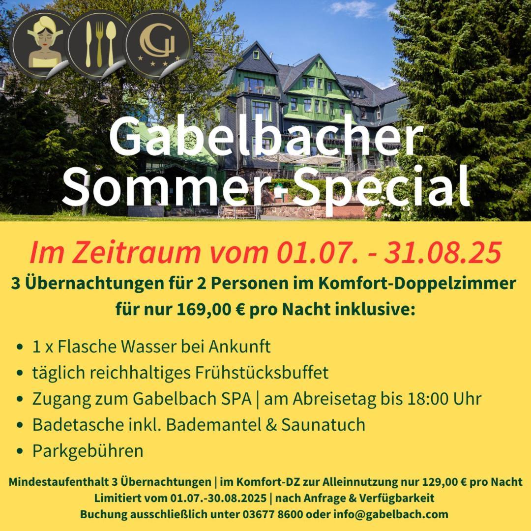 Berg & Spa Hotel Gabelbach 伊尔梅瑙 外观 照片